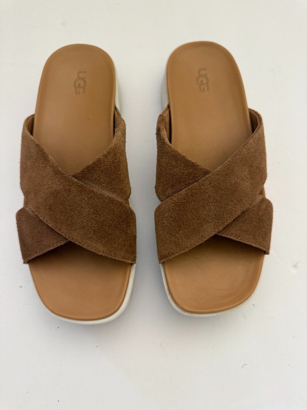 UGG Emily Slide chestnut suede sandals